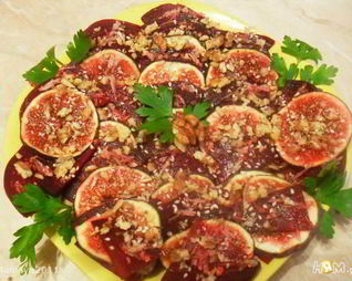 Салат из свеклы с инжиром