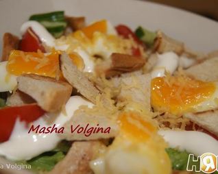 Салат Хрустящий с куриной грудкой