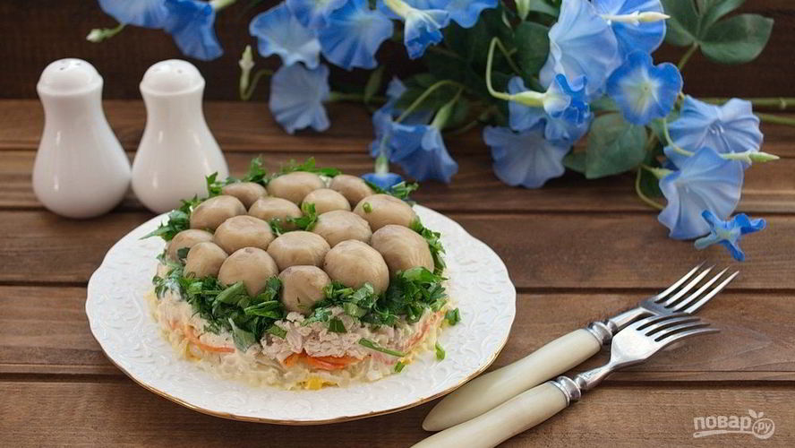 Рецепт салата лесная полянка