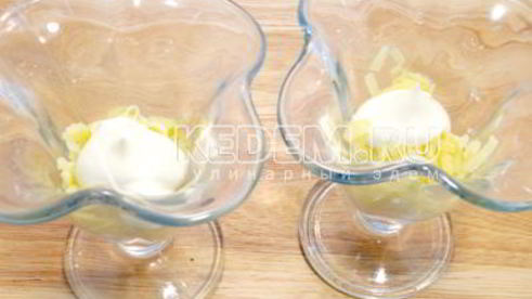 салат мимоза с горбушей