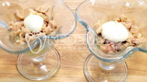 салат мимоза с горбушей