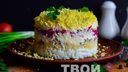 салат мимоза с сыром