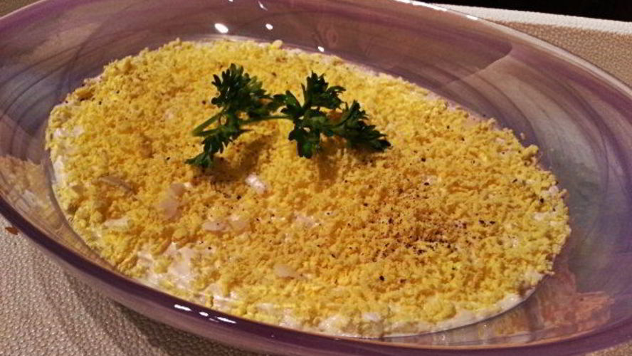 Рецепт салата мимоза с тунцом