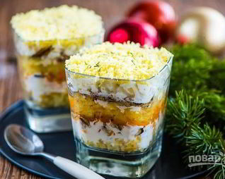 Салат Мимоза со шпротами