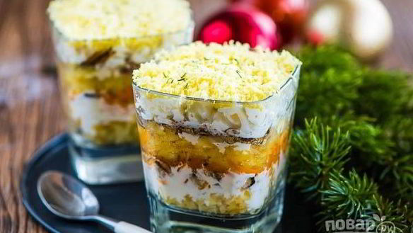 Рецепт Салата Мимоза со шпротами