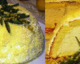 Цуккотто Мимоза с лимонным муссом