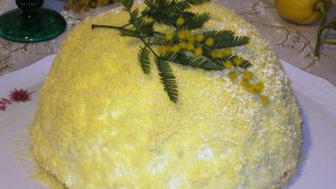цуккотто мимоза с лимонным муссом