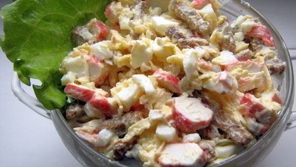 Рецепт Салата обалденного с сухариками