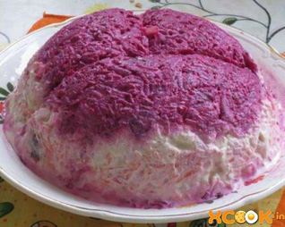 Диетическая селедка под шубой