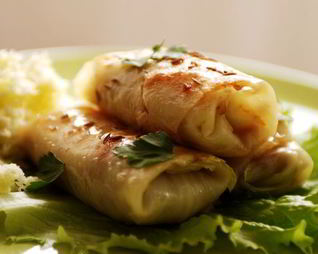 Голубцы под шубой с мясным фаршем