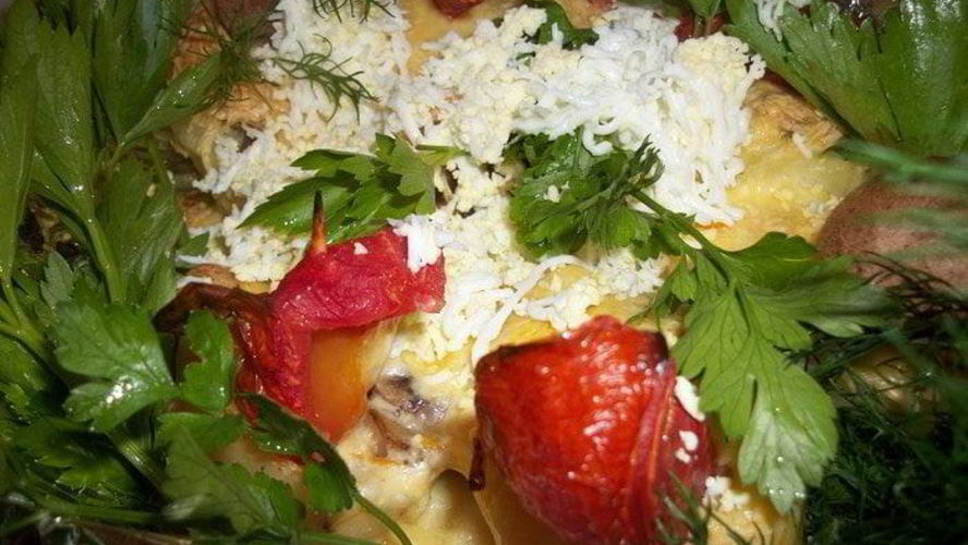 Рецепт картошки под шубой