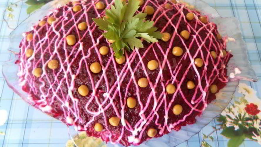 Рецепт классического салата сельдь под шубой с яйцом