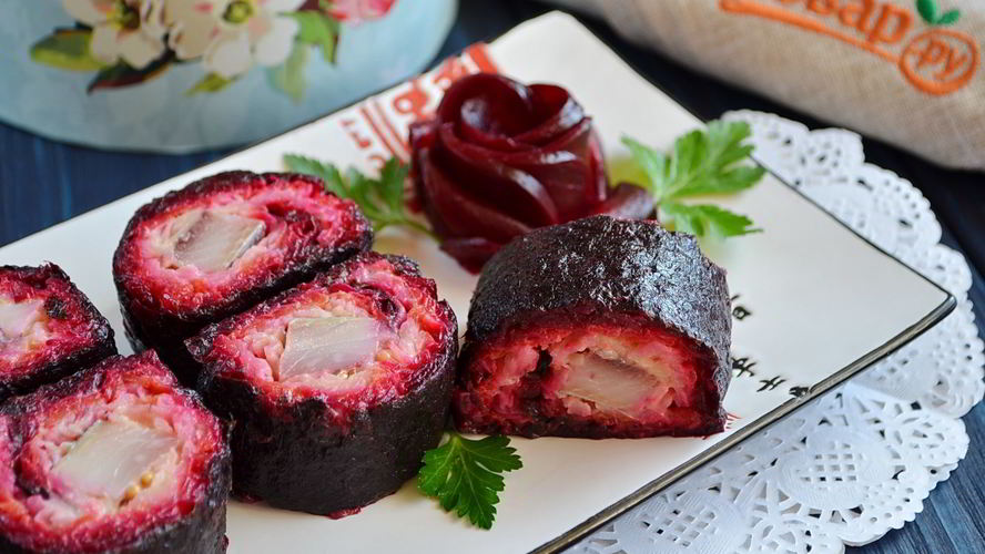 Рецепт роллов селедка под шубой