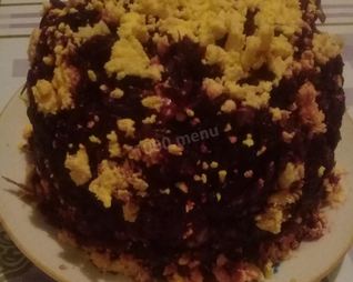 Салат рыбные консервы под шубой