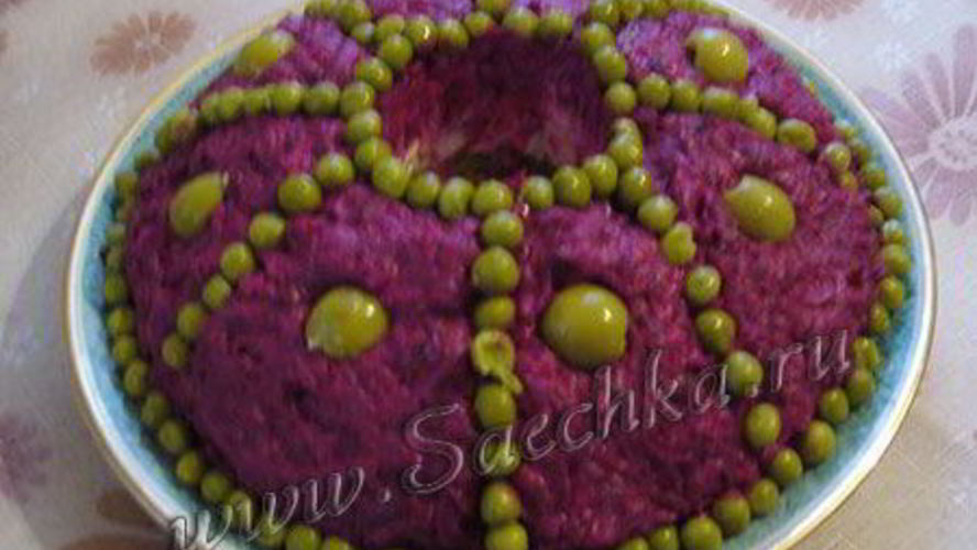 Рецепт салата селедка под шубой с яблоком