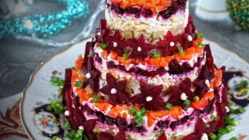 салат-торт селедка под шубой