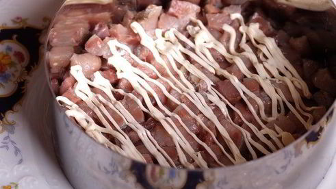 салат-торт селедка под шубой