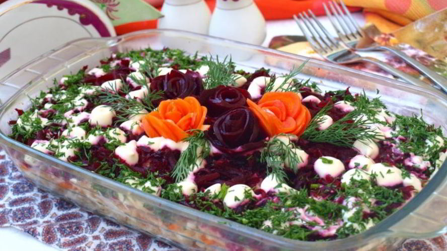 Рецепт сельди под шубой с яблоком