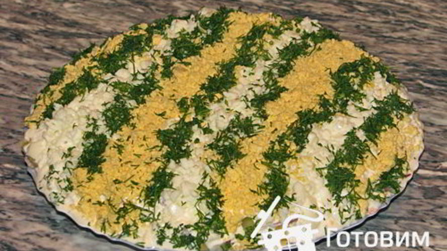 Рецепт сельди под яично-сливочной шубой