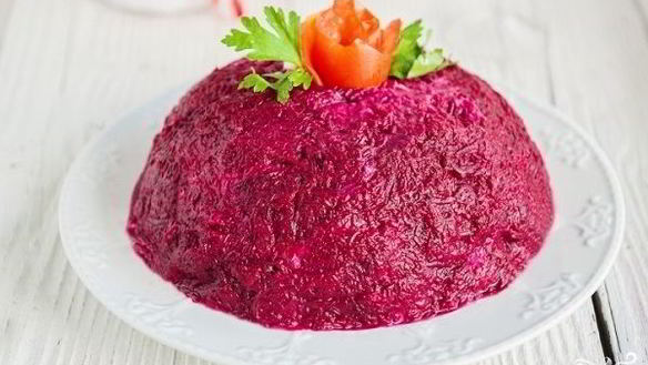 Рецепт Селедки под шубой без картошки с яблоком