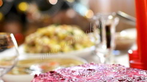 селедка под шубой с яблоком