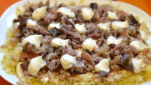 селедка под шубой с яблоком