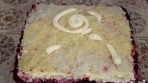 селедка под шубой в пленке