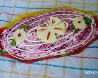 Селедка под свекольной шубой