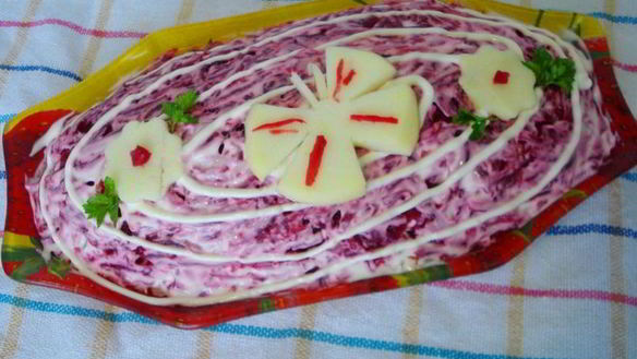 Рецепт Селедки под свекольной шубой