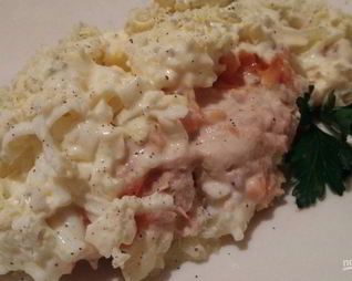 Тунец консервированный под шубой