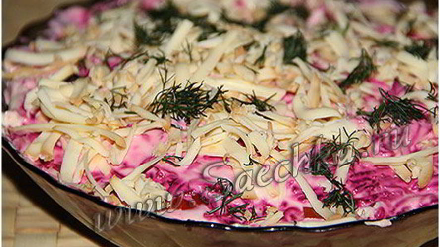 Рецепт вместа селедки под шубой