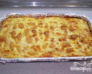 Запеканка Окунь под шубой