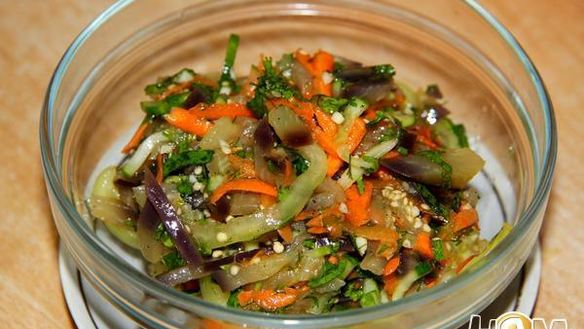 Рецепт Салата с баклажанами Любочка