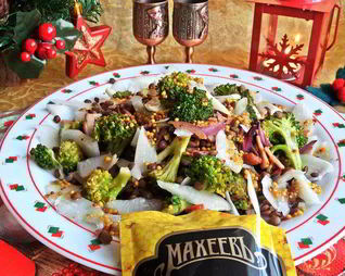 Салат с брокколи и дайконом