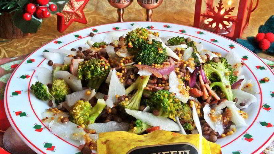 Рецепт салата с брокколи и дайконом