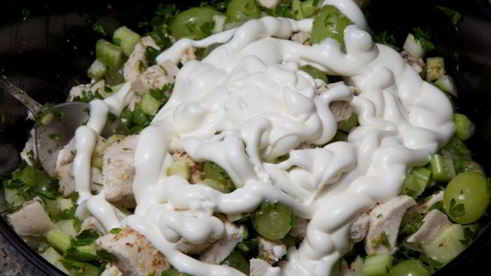 салат с куриной грудкой