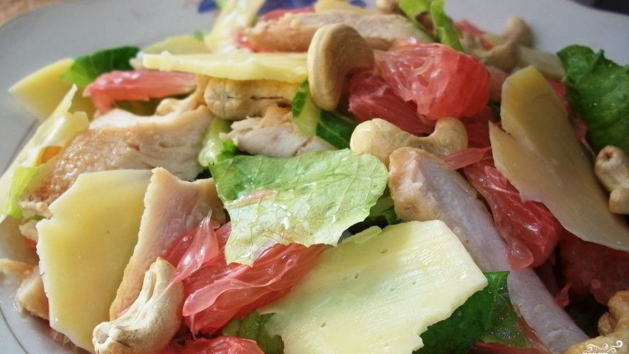 Рецепт салата с помело