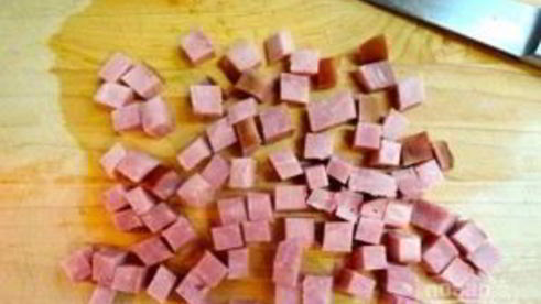 салат с ветчиной, сыром