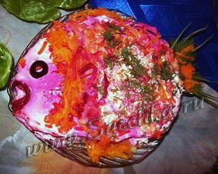 Салат Селедка в яркой шубке