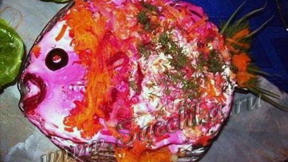 Рецепт Салата Селедки в яркого шубке