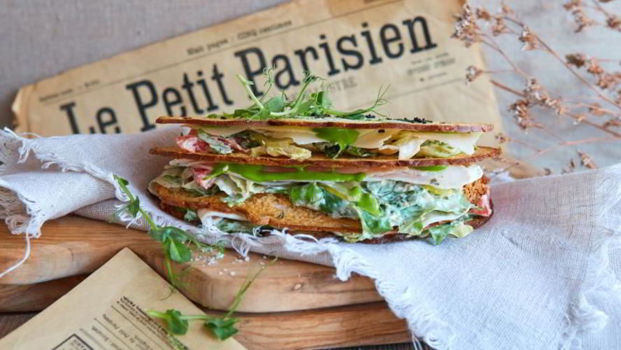 Рецепт сэндвича с салатом цезарь