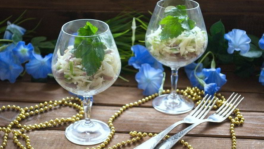 Рецепт салата в бокале