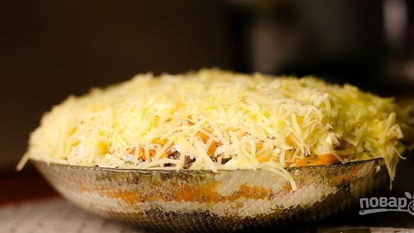 Рецепт Слоеного салата с печенью