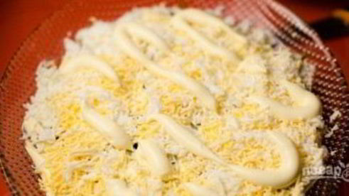 слоеный салат с печенью