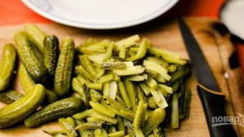 слоеный салат с печенью