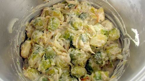 теплый салат из брюссельской капусты