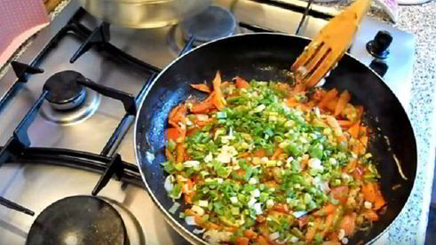 теплый салат