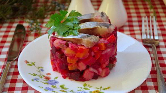 Рецепт Необычного винегрета