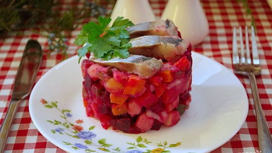 Рецепт необычного винегрета