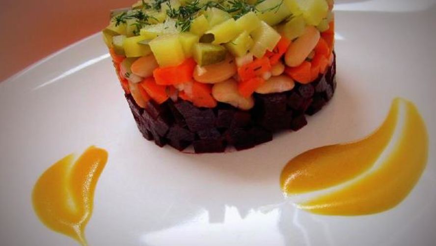 Рецепт салата винегрет под одноименным соусом